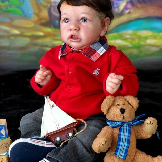 12" Realistic Justin Lifelike Reborn Baby Doll-Best Christmas Gift