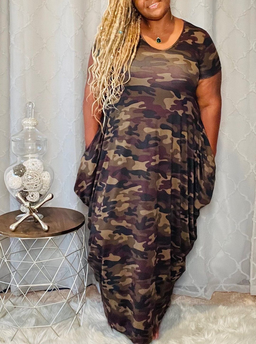 The Camouflage Maxi Dress