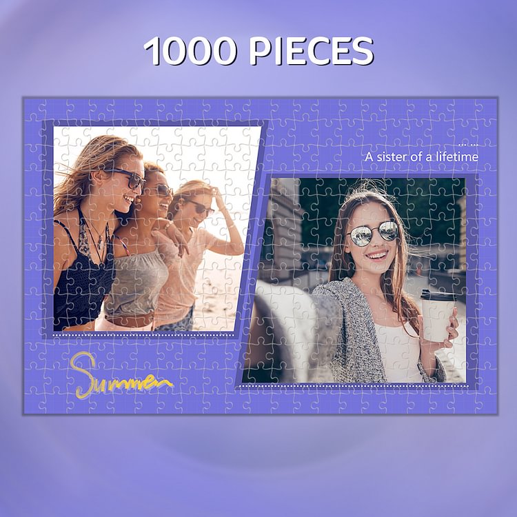 Custom 2 Photo Puzzle Mini 1000 Pieces