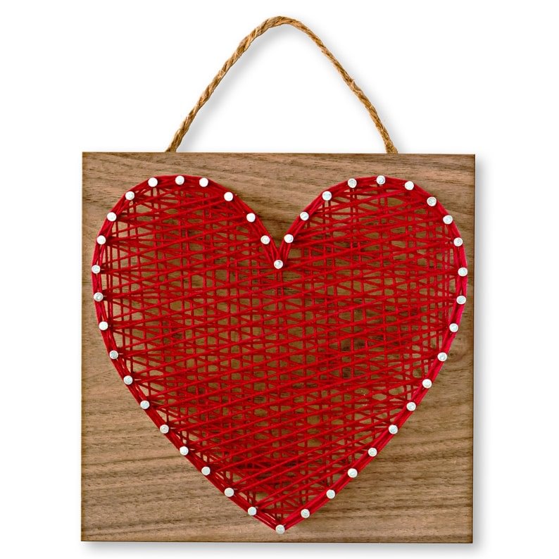 String Art - Heart   5" x 5"-Ainnpuzzle