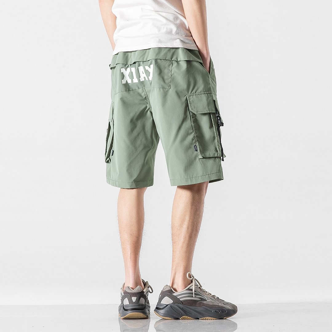 Fashion casual functional pocket tooling shorts