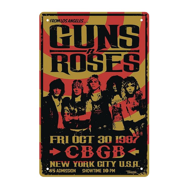 Guns N Rose - Vintage Tin Signs