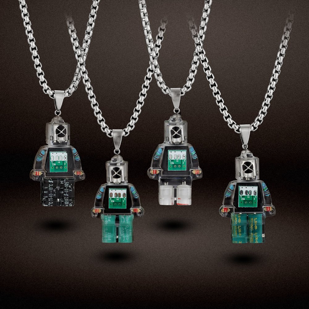 Transparent Robot Necklace / Techwear Club / Techwear