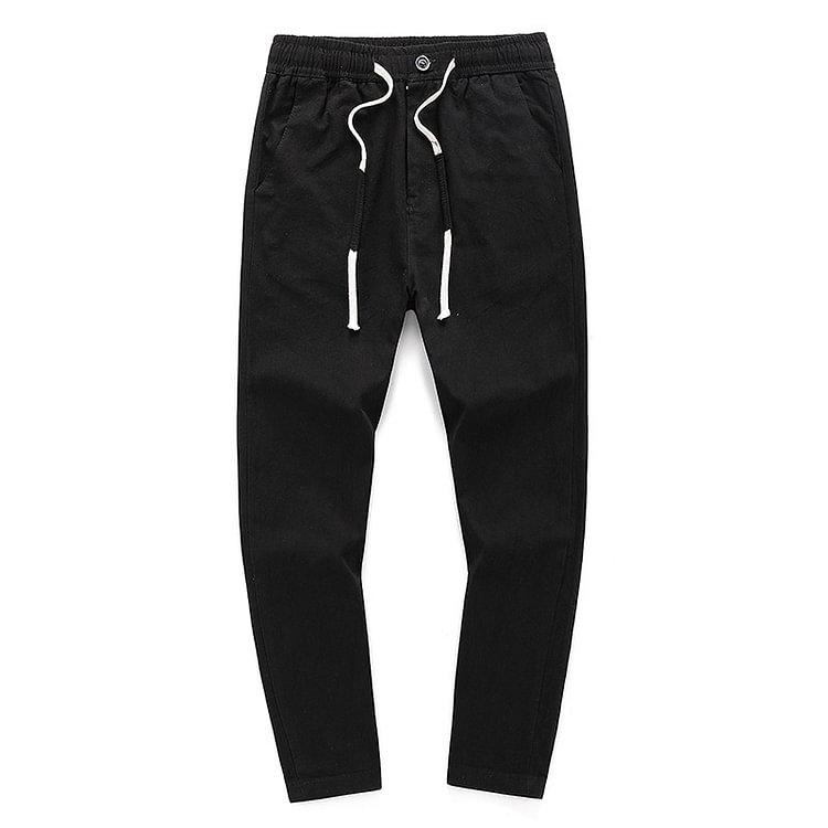 BrosWear Fashion Casual Slim Fit Cropped Pants