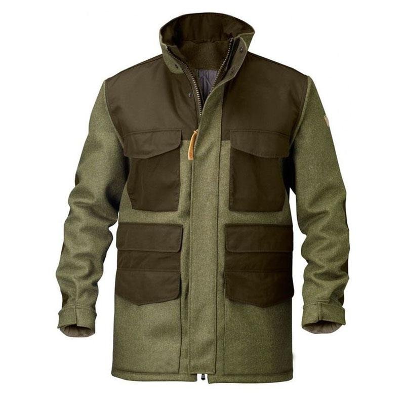 Loden army green outdoor contrast jacket jacket men / [viawink] /