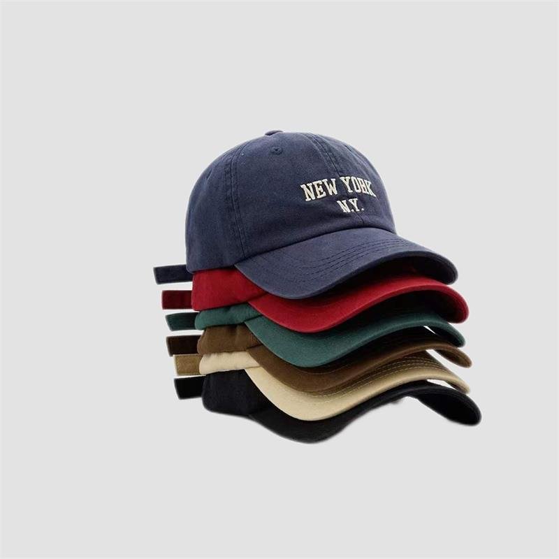 NEW YORK Unisex Baseball Cap Sports Sun Hat Top Kpop Soft Snapback Retro Hip-Hop Cotton Hats / Techwear Club / Techwear