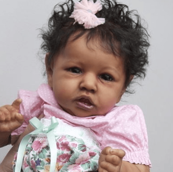Black Newborn 12'' Curly Hair Josephine Realistic Silicone African American Reborn Baby Girl By Rbgdoll®