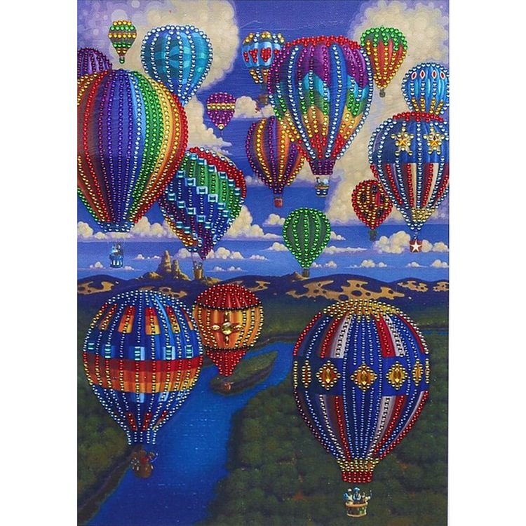 Hot Air Balloon - Crystal Special Shaped Diamond Painting - 30*40CM