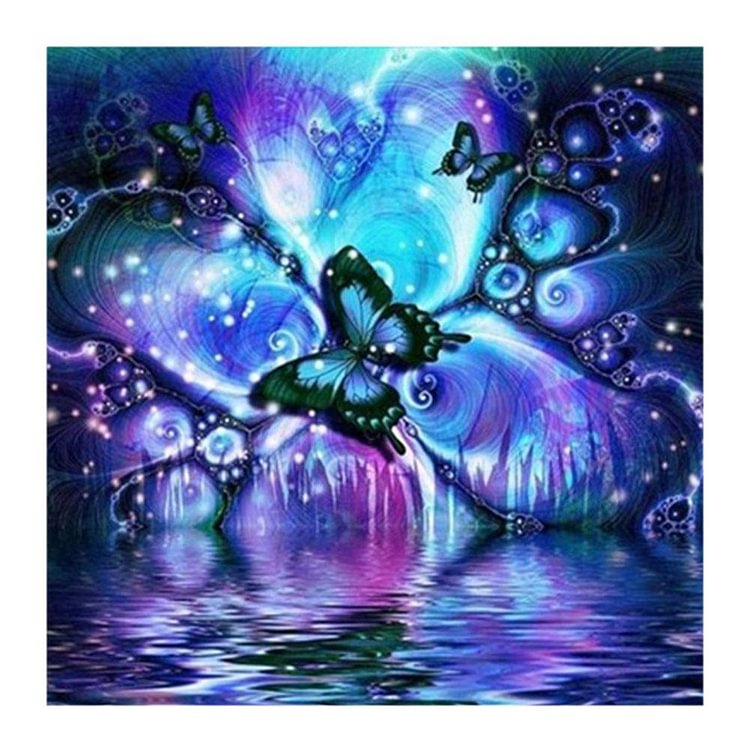 Butterfly Square Full Drill Diamond Painting 30X30CM(Canvas)-gbfke