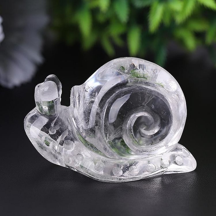 3" Clear Quartz Snail Crystal Carvings Animal Bulk Crystal wholesale suppliers