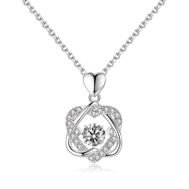 For Friend - S925 Not Sisters By Blood But Sisters By Heart Love Knot Necklace - Up To 27''