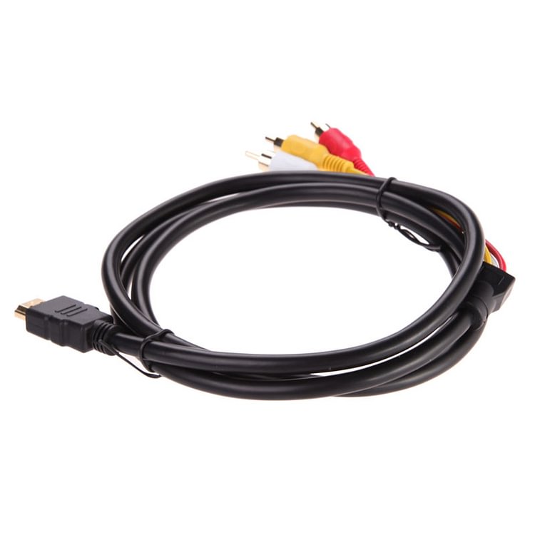 1.5m HDMI To 3-RCA Video Audio AV Component Converter Adapter Cable