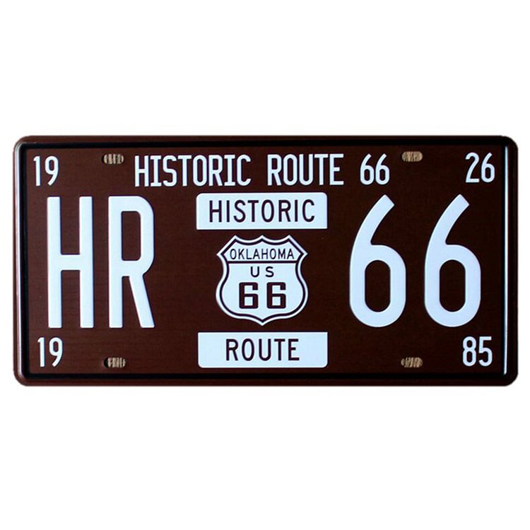 HR 66 - License Tin Signs - 15*30CM