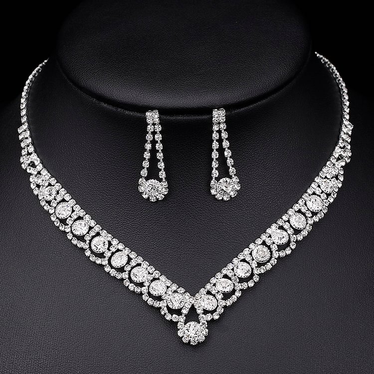 Rhinestone Crystal Bridal Jewelry Sets