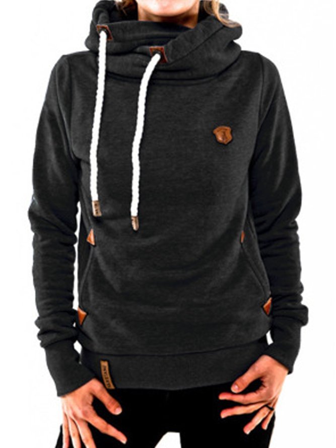 Women's hoodie with a wrap-around hood