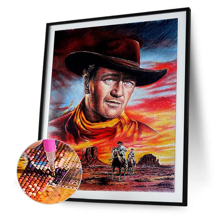 Cowboy - Round Drill Diamond Painting - 30*40CM