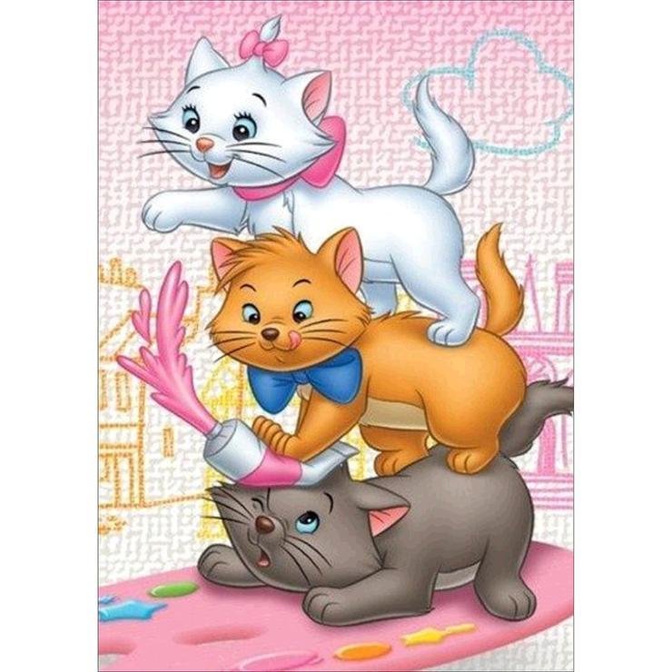Full Round Diamond Painting The Aristocats Duchess and Thomas O'Malley (40*30cm)