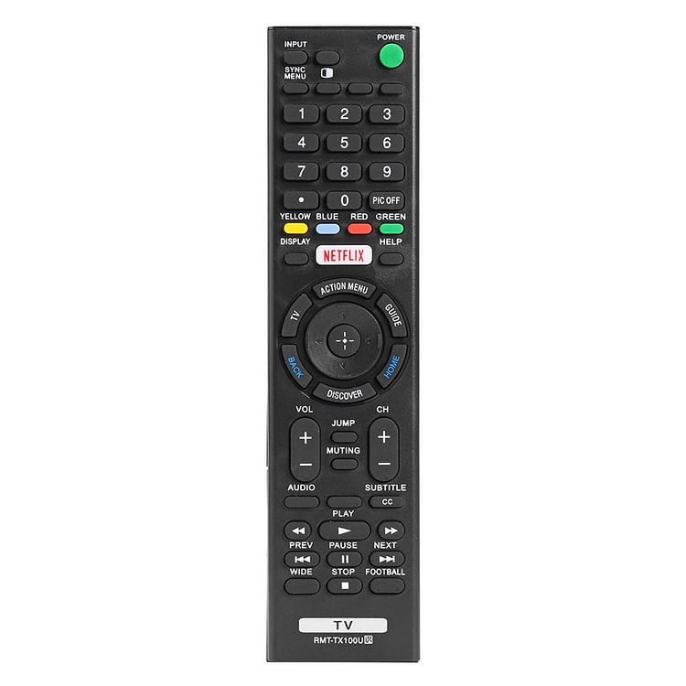 RMT-TX100U LED TV Remote Control Black Smart Controller for SONY L-50W800C