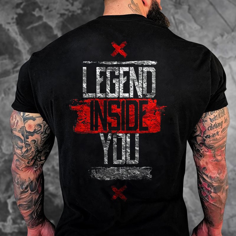 Livereid Legend Inside You Printed T-shirt - Livereid