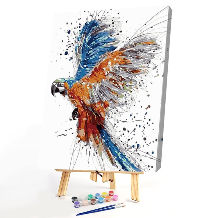 40x50cm - Paint By Numbers Colorful Eagle Animal