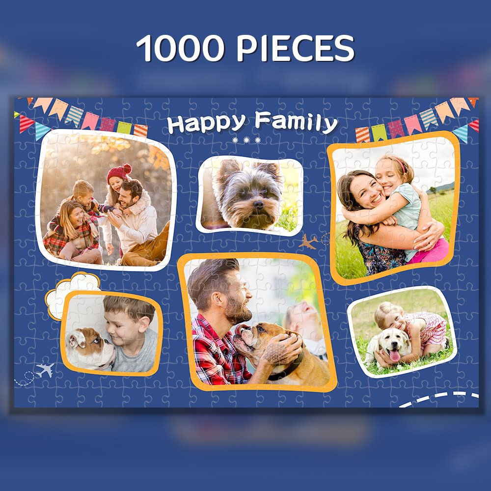 Custom 6  Photo Puzzle Happy Family 1000 Pieces