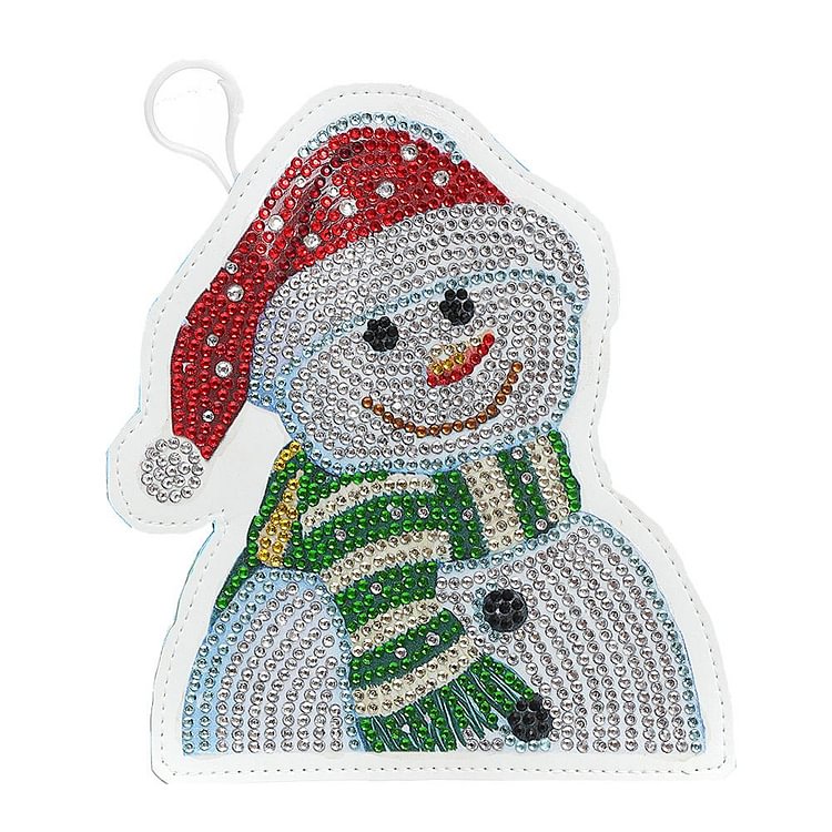 DIY Special Shaped Diamond Painting Snowman Wallet Embroidery Coin Purse gbfke