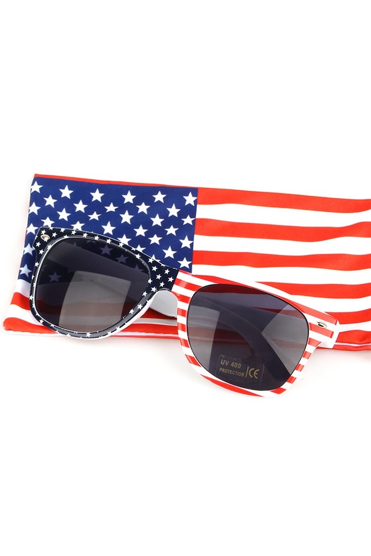 Tiboyz Stylish American Flag Sunglasses