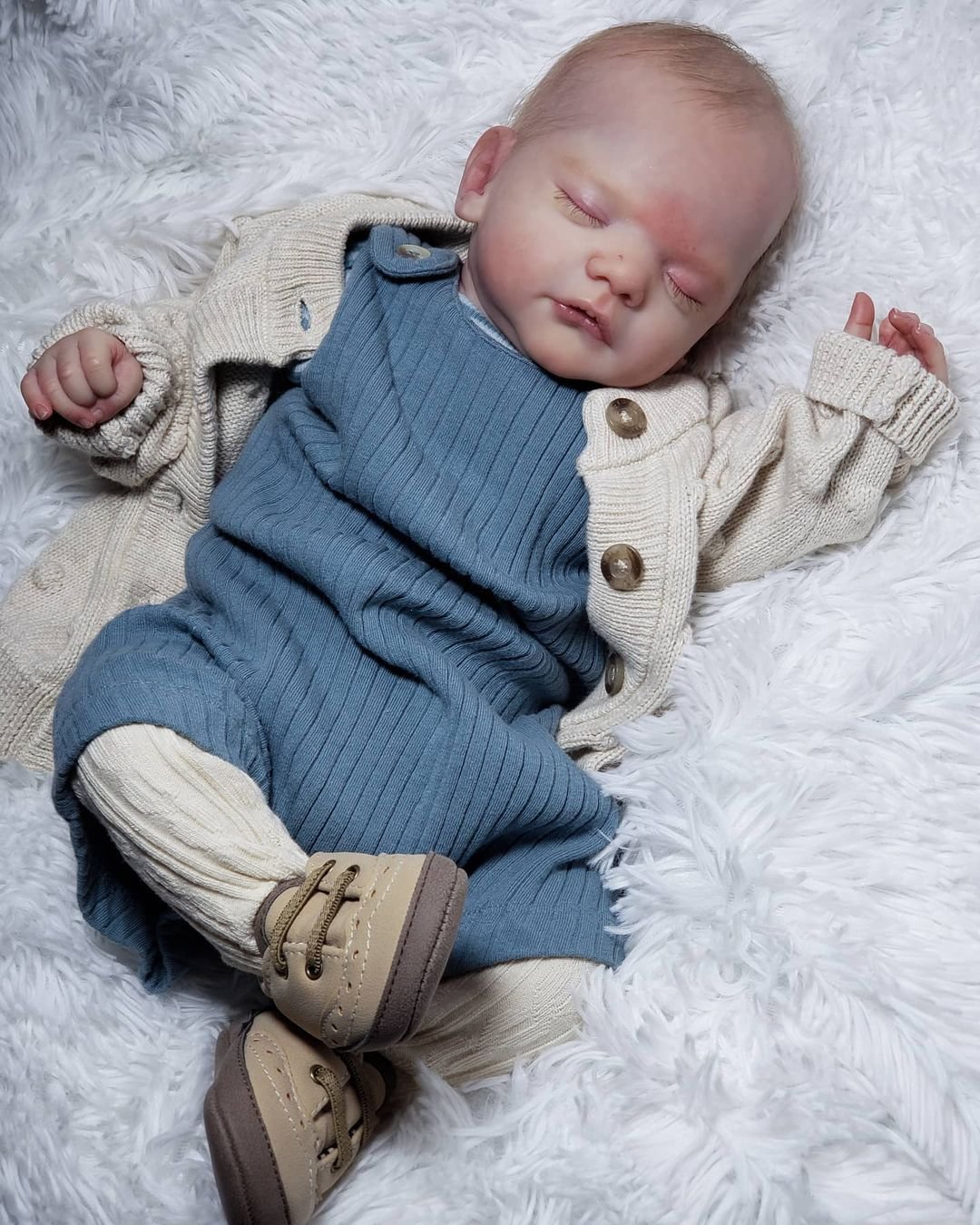 19'' Lifelike Asleep Elliot Authentic Reborn Baby